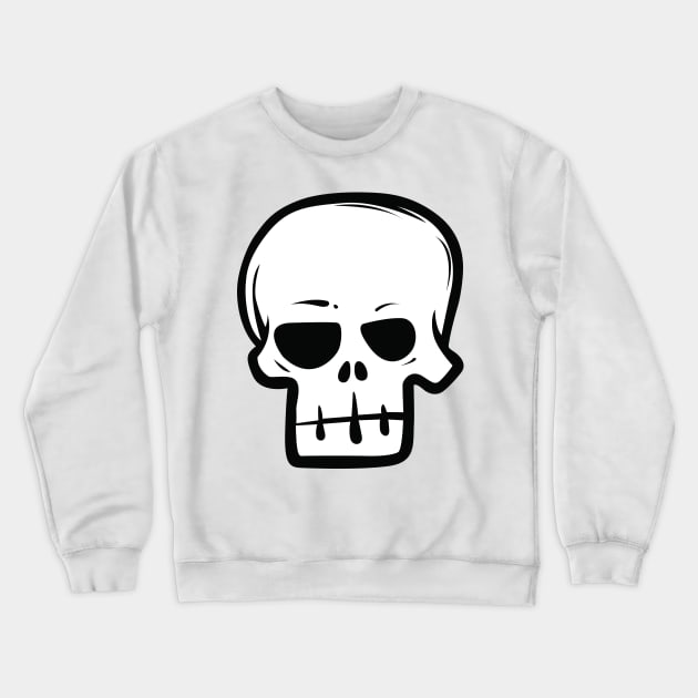 Skull Crewneck Sweatshirt by White Name